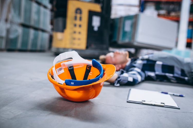 warehouse accident worker