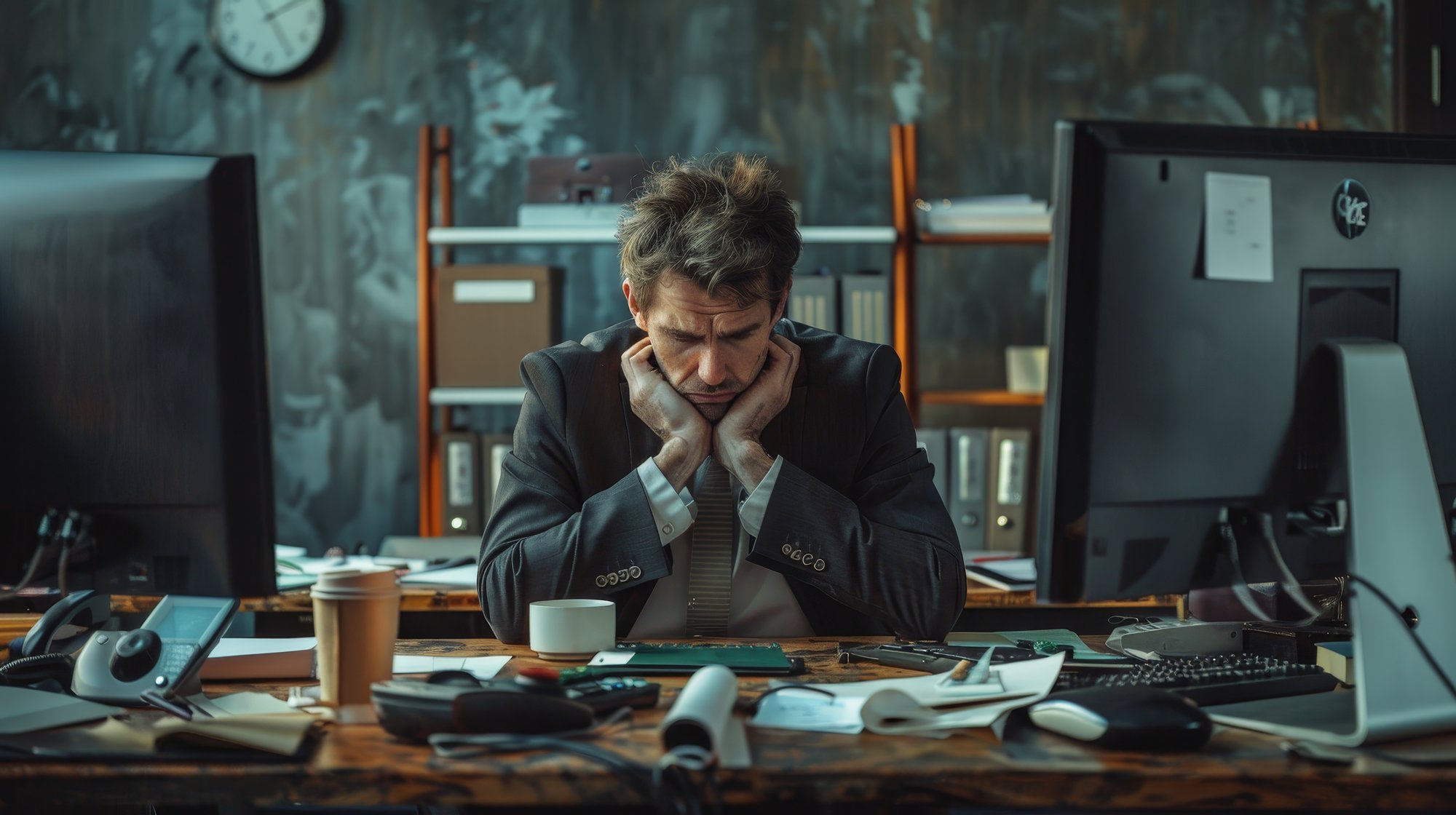 suffering manual work