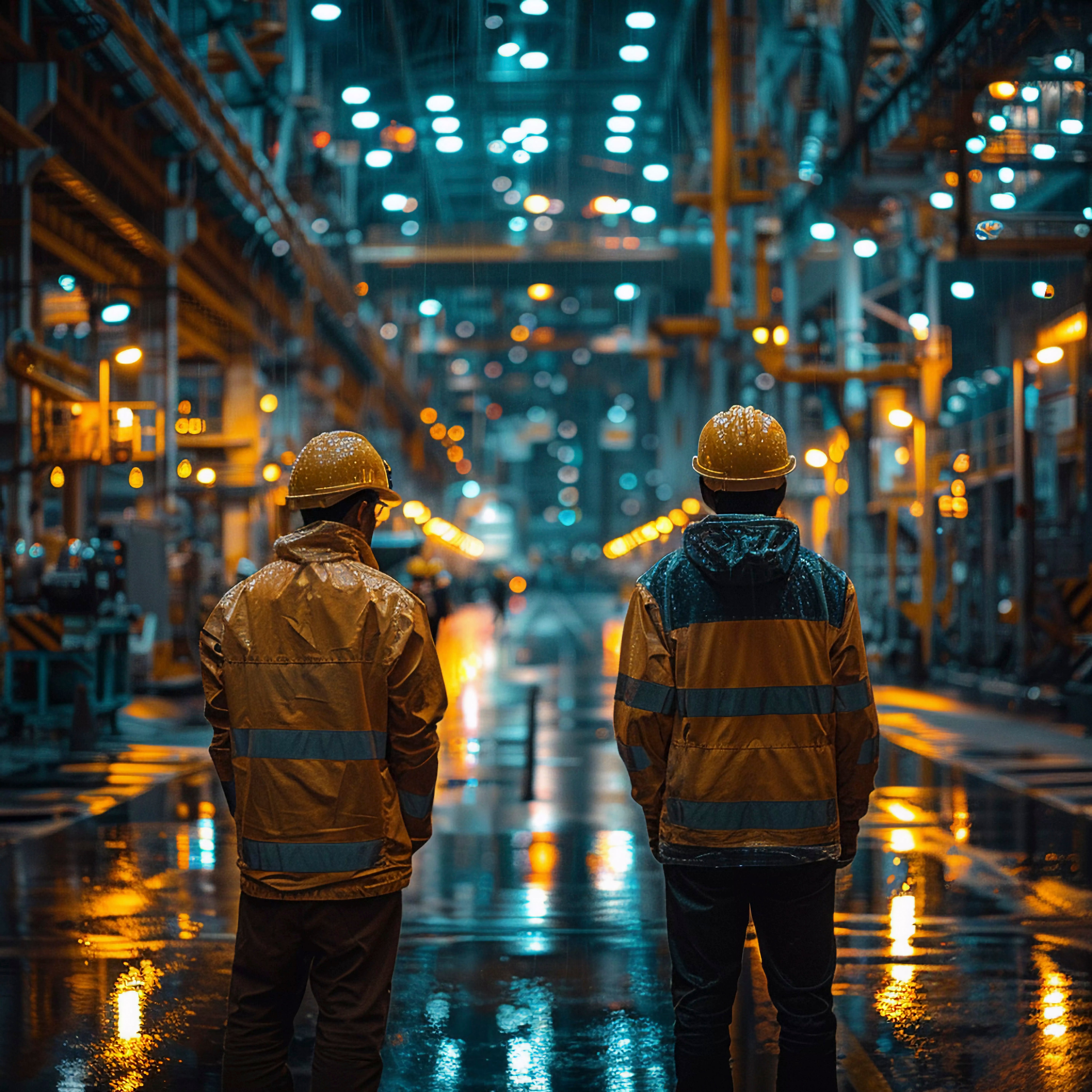 Workers in a warehouse